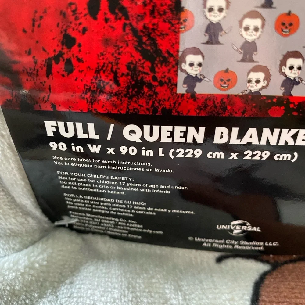 Halloween 2 Michael Myers Full Queen Throw Blanket